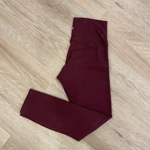 Lululemon Align Leggings Size 4 Burgundy Maroon